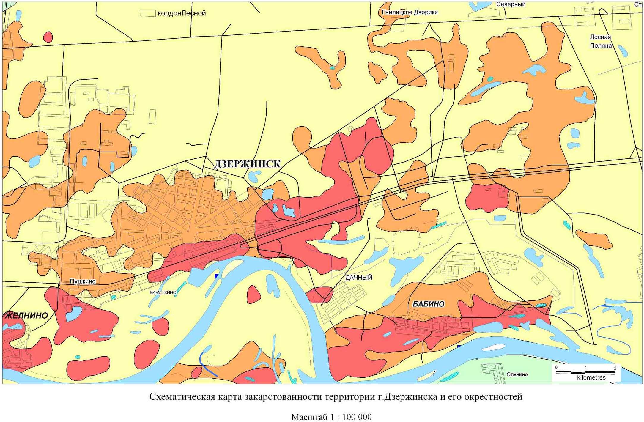 Карта г дзержинска нижегородской